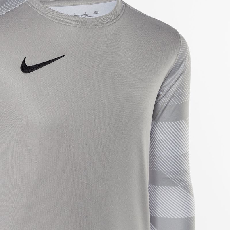 Футболка воротарська дитяча Nike Dri-FIT Park IV гoalkeeper pewter гrey/white/black 3