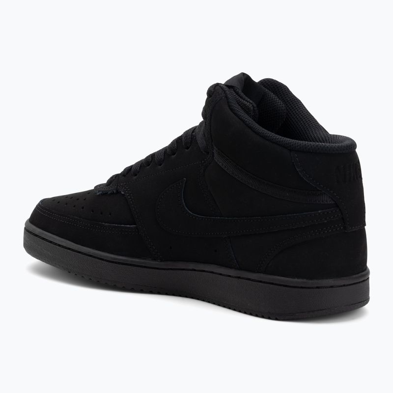 Кросівки чоловічі Nike Court Vision Mid black/black/black 3