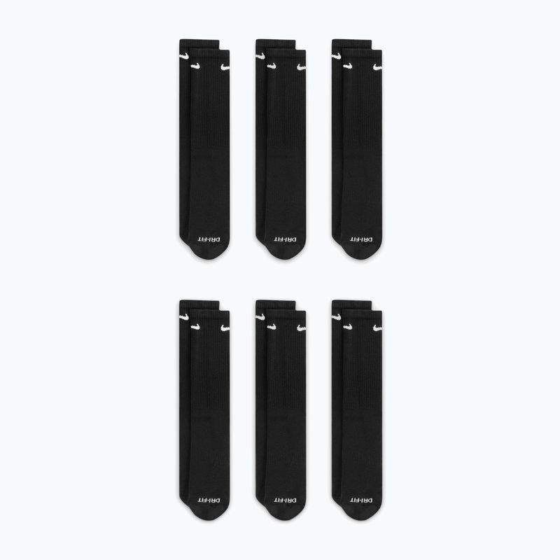 Шкарпетки чоловічі Nike Everyday Plus Cushioned Crew 6 pairs black/white 3