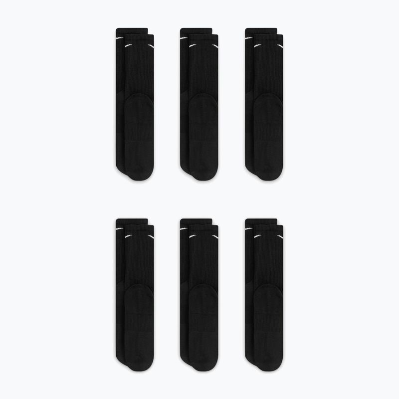 Шкарпетки чоловічі Nike Everyday Plus Cushioned Crew 6 pairs black/white 4