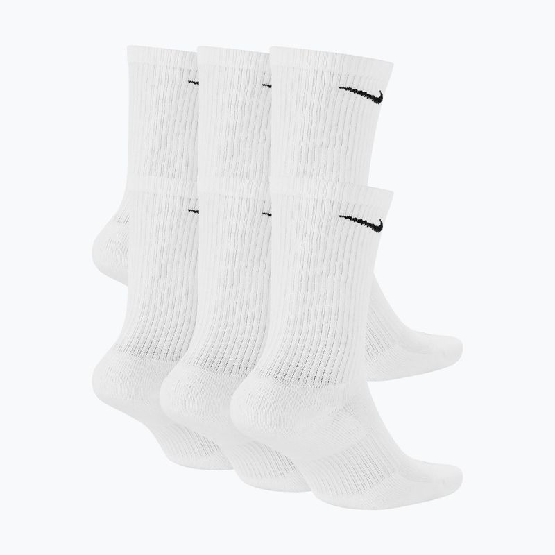 Шкарпетки чоловічі Nike Everyday Plus Cushioned Crew 6 pairs white/black 2