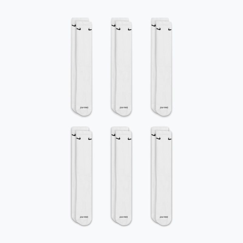 Шкарпетки чоловічі Nike Everyday Plus Cushioned Crew 6 pairs white/black 3