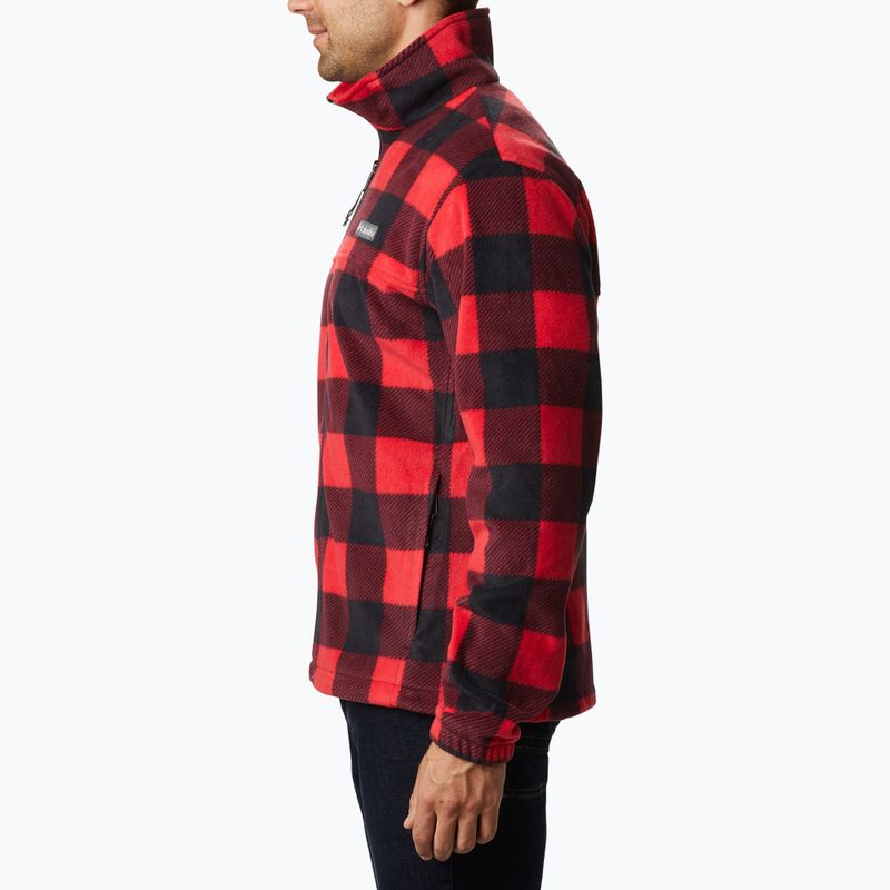 Кофта трекінгова чоловіча Columbia Steens Mountain Printed mountain red check print 2