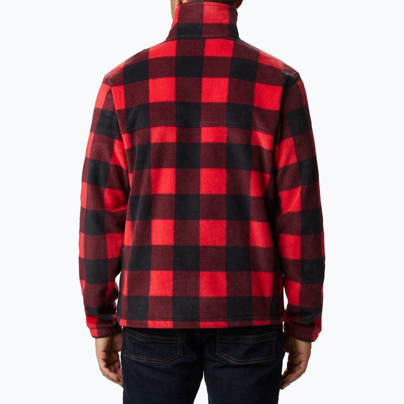 Кофта трекінгова чоловіча Columbia Steens Mountain Printed mountain red check print 3