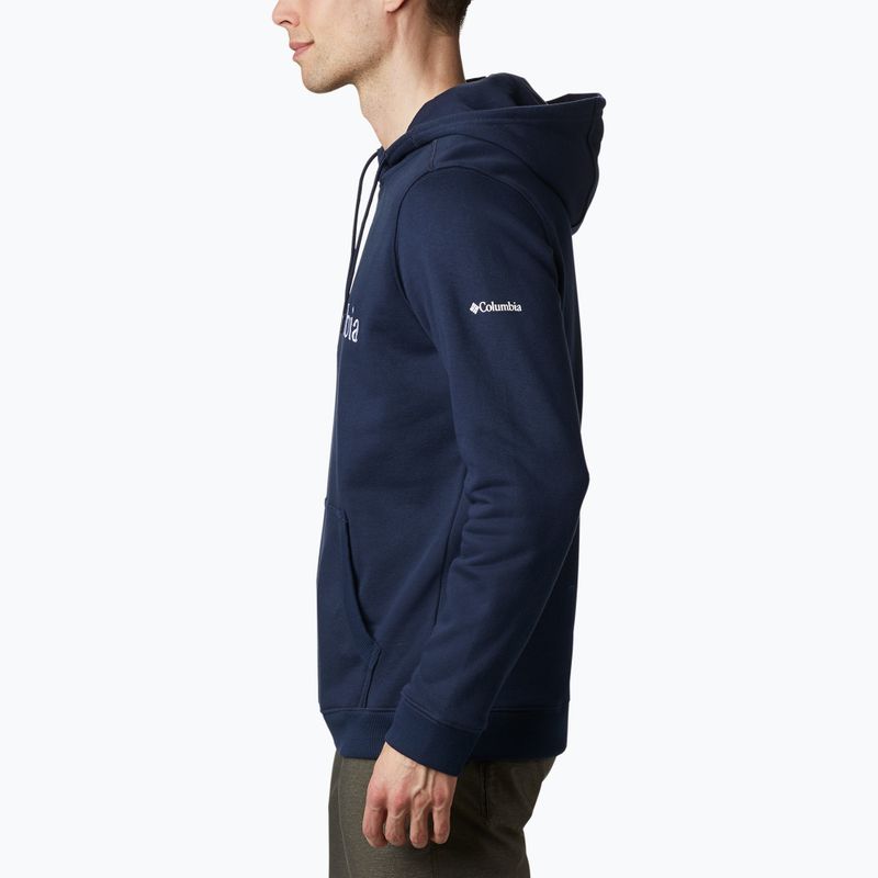 Кофта трекінгова чоловіча Columbia CSC Basic Logo II Hoodie collegiate navy/csc branded logo 3