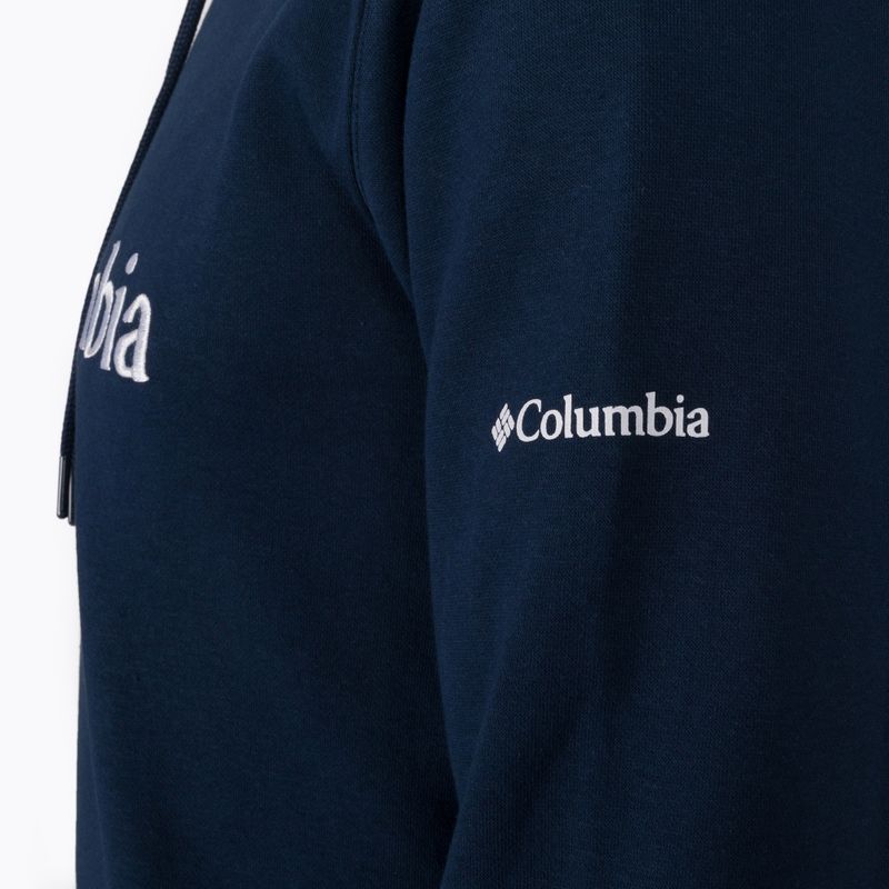 Кофта трекінгова чоловіча Columbia CSC Basic Logo II Hoodie collegiate navy/csc branded logo 9