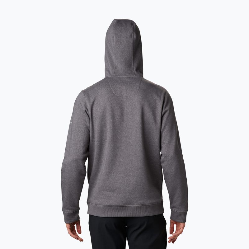 Кофта трекінгова чоловіча Columbia CSC Basic Logo II Hoodie city grey heather/csc branded logo 2