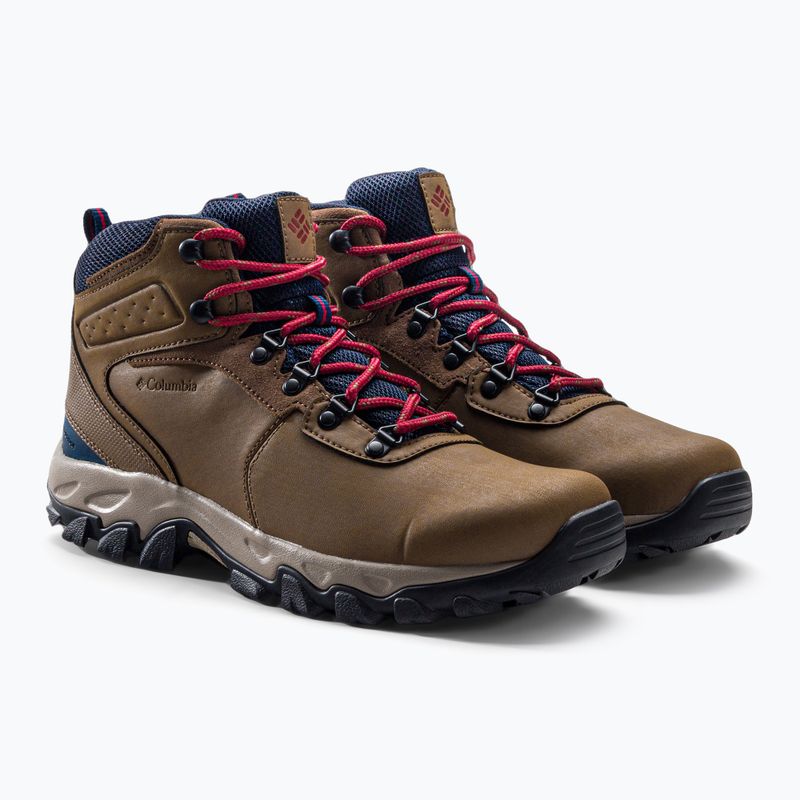Черевики для трекінгу чоловічі Columbia Newton Ridge Plus II Wp light brown/red velvet 5