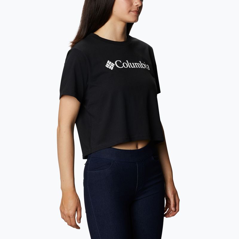 Футболка трекінгова жіноча Columbia North Cascades Cropped black 3