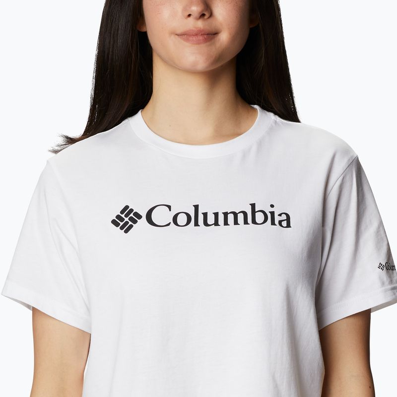 Футболка трекінгова жіноча Columbia North Cascades Cropped white 5