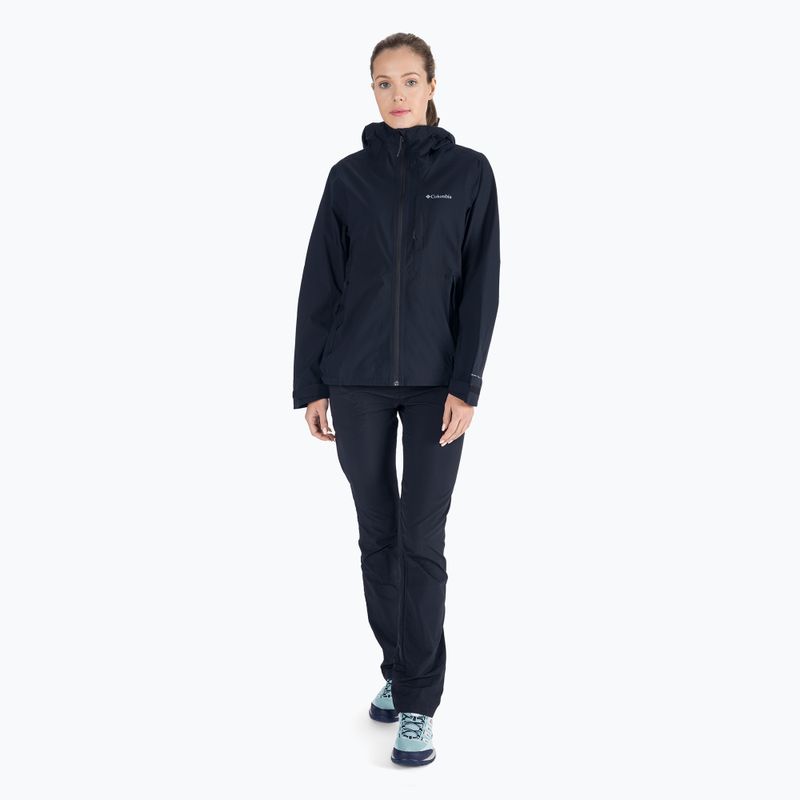 Куртка дощовик жіноча Columbia Omni-Tech Ampli-Dry black 7