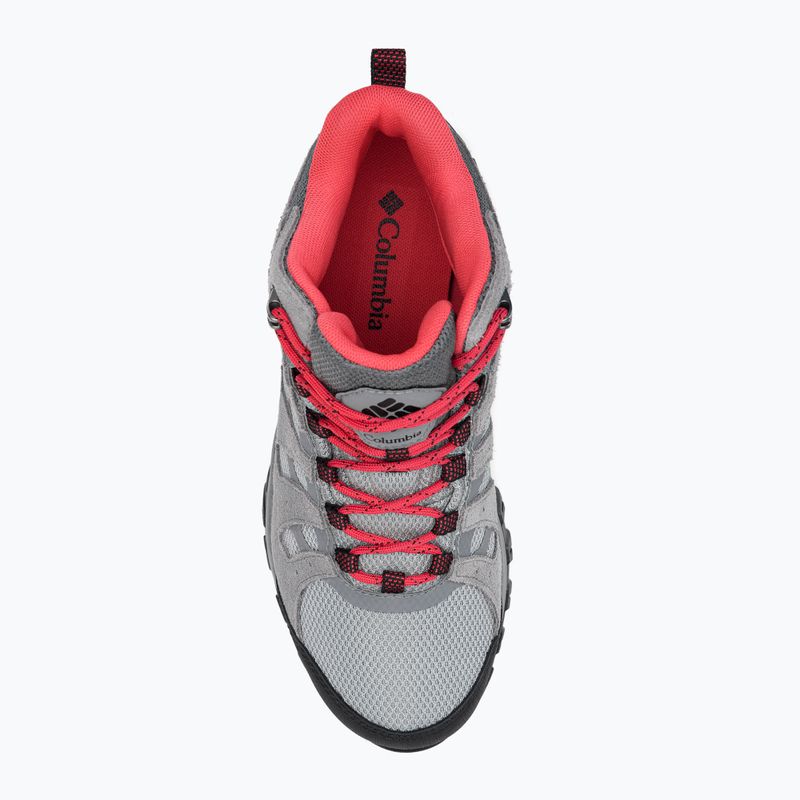 Взуття трекінгове жіноче Columbia Redmond III Mid Wp steam/red coral 6