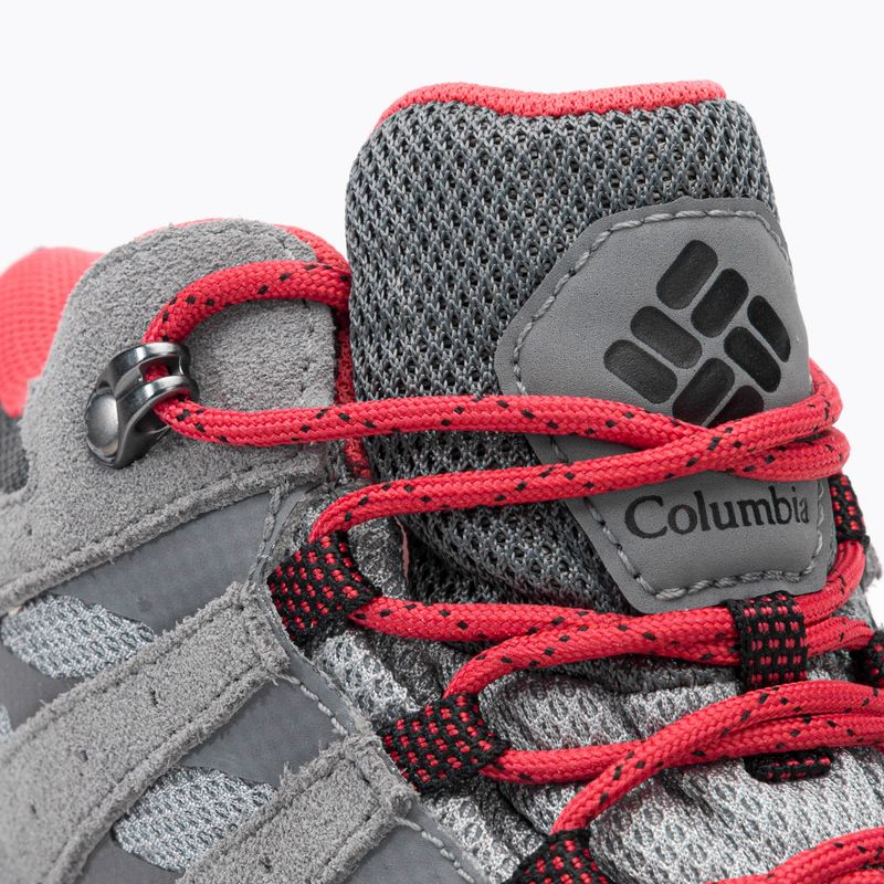 Взуття трекінгове жіноче Columbia Redmond III Mid Wp steam/red coral 7