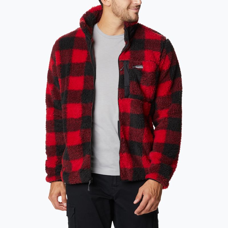 Кофта трекінгова чоловіча Columbia Winter Pass Print Fleece mountain red check