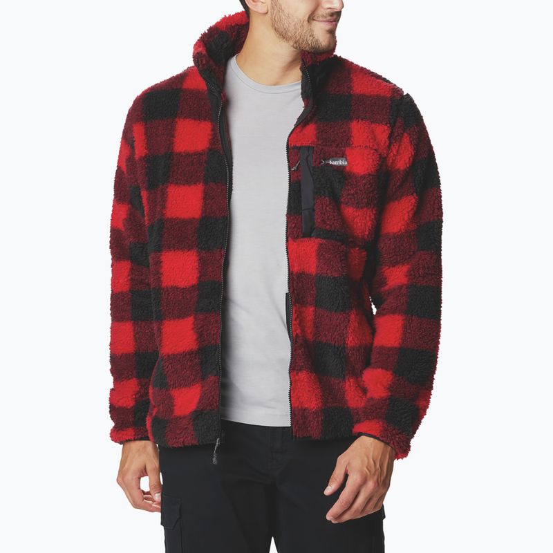 Кофта трекінгова чоловіча Columbia Winter Pass Print Fleece mountain red check 7