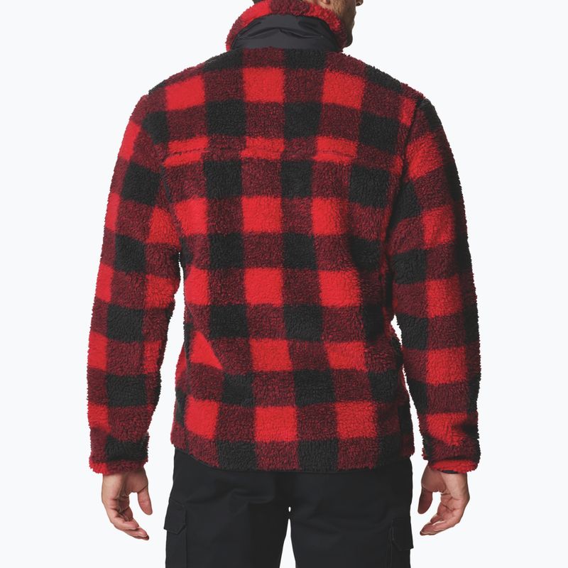 Кофта трекінгова чоловіча Columbia Winter Pass Print Fleece mountain red check 8