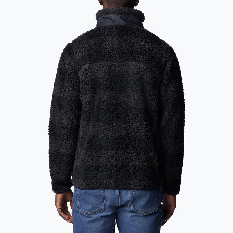 Кофта трекінгова чоловіча Columbia Winter Pass Print Fleece black check 2