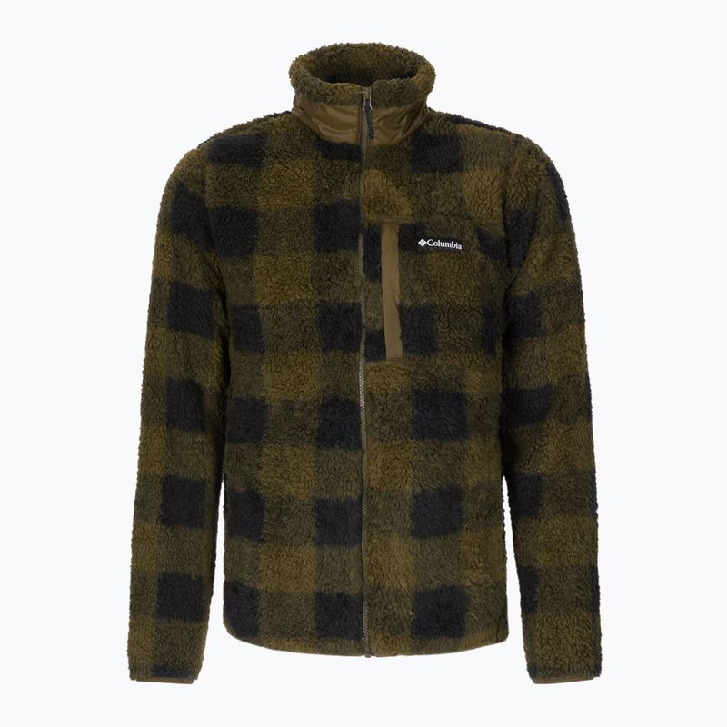 Кофта трекінгова чоловіча Columbia Winter Pass Print Fleece olive green check 8