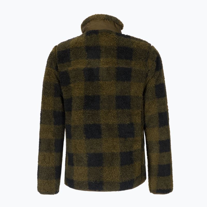 Кофта трекінгова чоловіча Columbia Winter Pass Print Fleece olive green check 9