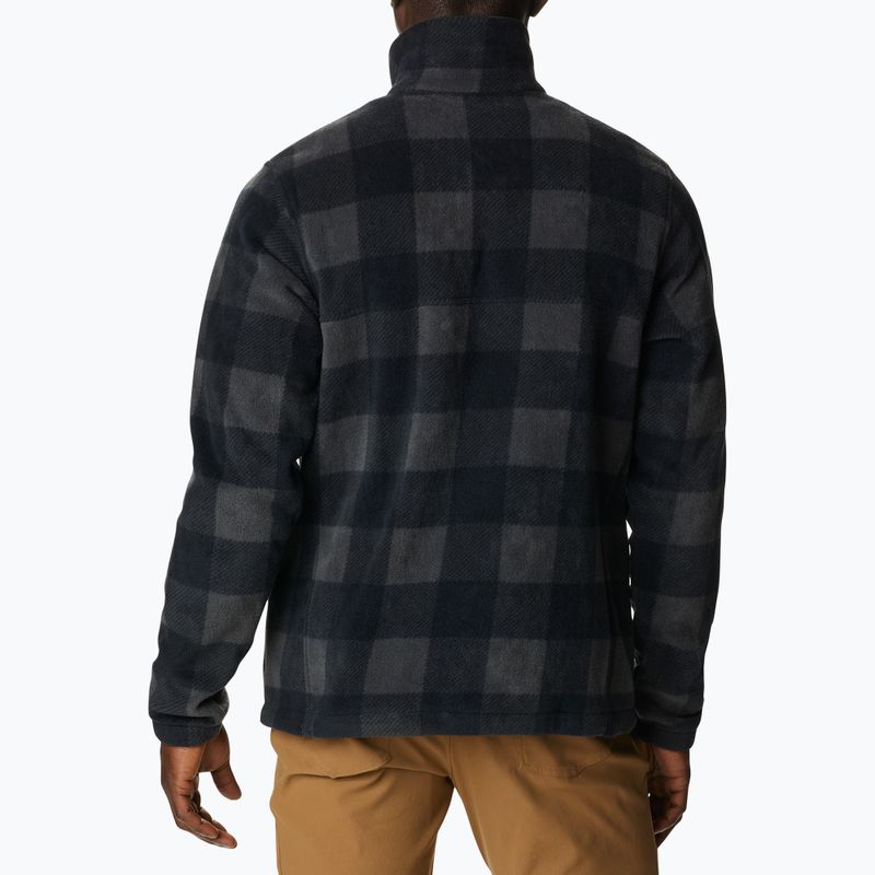 Кофта трекінгова чоловіча Columbia Steens Mountain Printed black check print 3