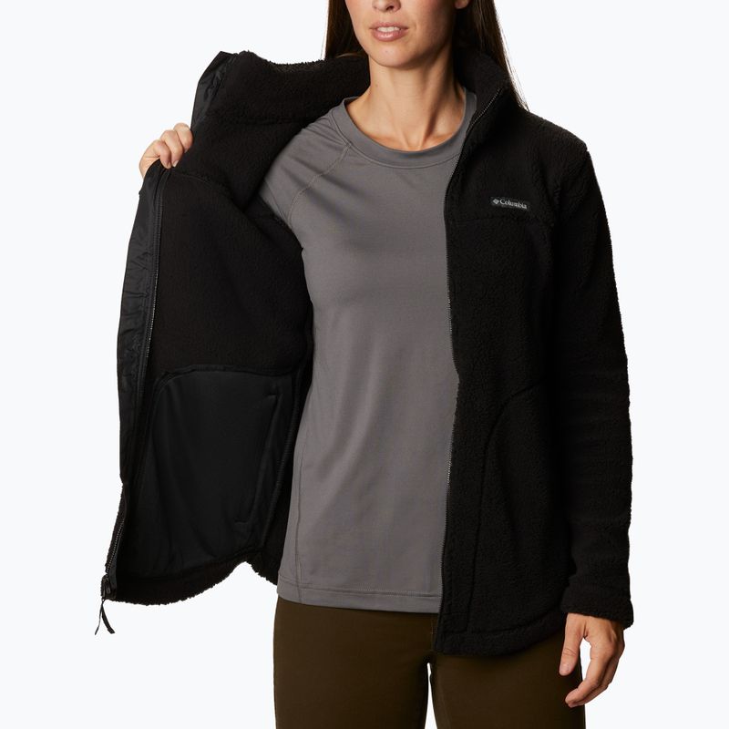 Кофта трекінгова жіноча Columbia West Bend Full Zip black 5