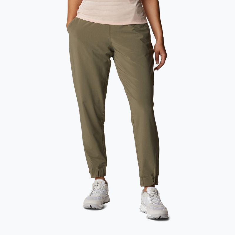 Штани трекінгові жіночі Columbia Pleasant Creek Warm Jogger stone green