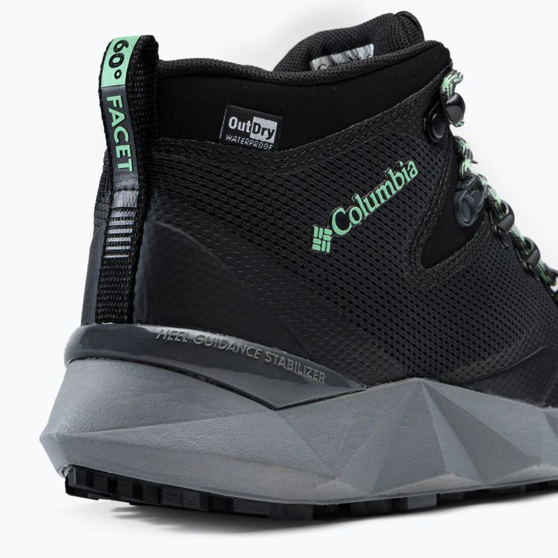 Черевики для трекінгу жіночі Columbia Facet 60 Od black/vivid mint 8