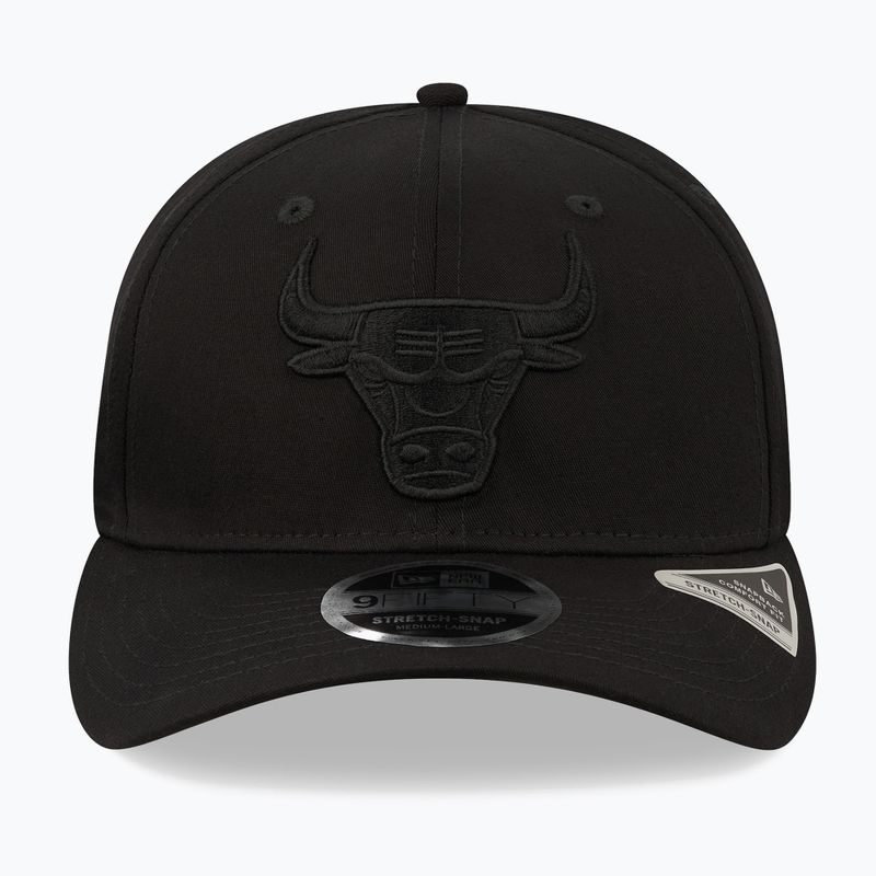 Бейсболка New Era Tonal Black 9Fifty Stretch Snap Chicago Bulls black 3