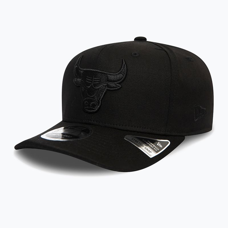 Бейсболка New Era Tonal Black 9Fifty Stretch Snap Chicago Bulls black 4