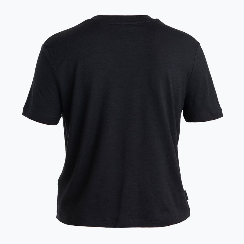 Футболка трекінгова жіноча icebreaker Merino 150 Tech Lite III SS Crop Tee black 7