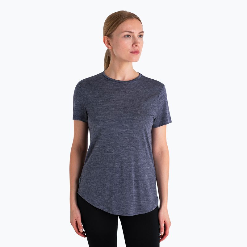 Футболка трекінгова жіноча icebreaker Merino 125 Cool-Lite Sphere III SS Tee midnight navy heather