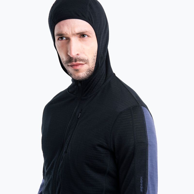 Чоловіча трекінгова куртка Icebreaker Merino 200 Realfleece™ Descender black/graphite/cb 4