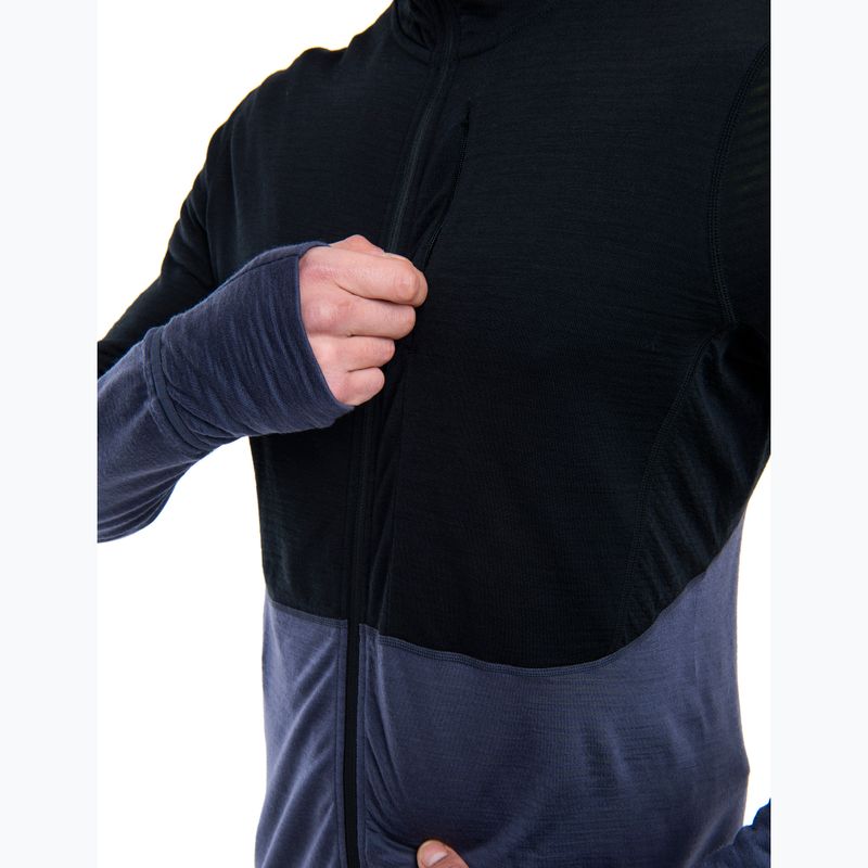 Чоловіча трекінгова куртка Icebreaker Merino 200 Realfleece™ Descender black/graphite/cb 5