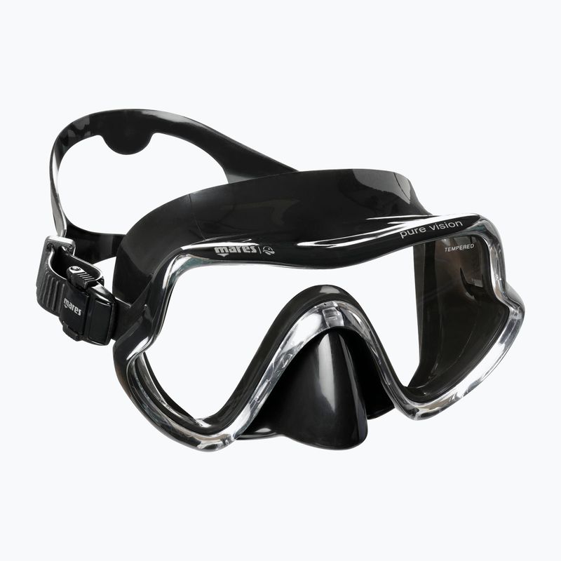 Маска для снорклінгу Mares Pure Vision чорна 411217 6
