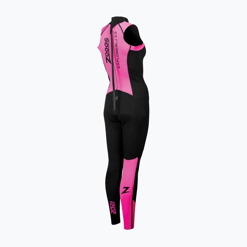 Гідрокостюм жіночий Zoggs OW Explorer LJ 3.2.2 мм black/pink 2