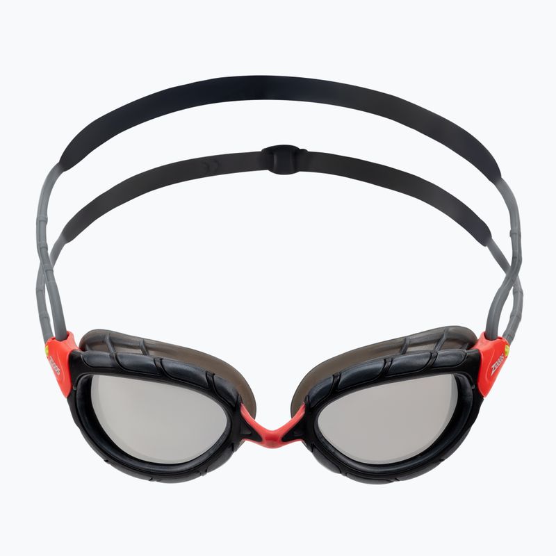 Окуляри для плавання Zoggs Predator Titanium red/grey/mirrored smoke 461065 2
