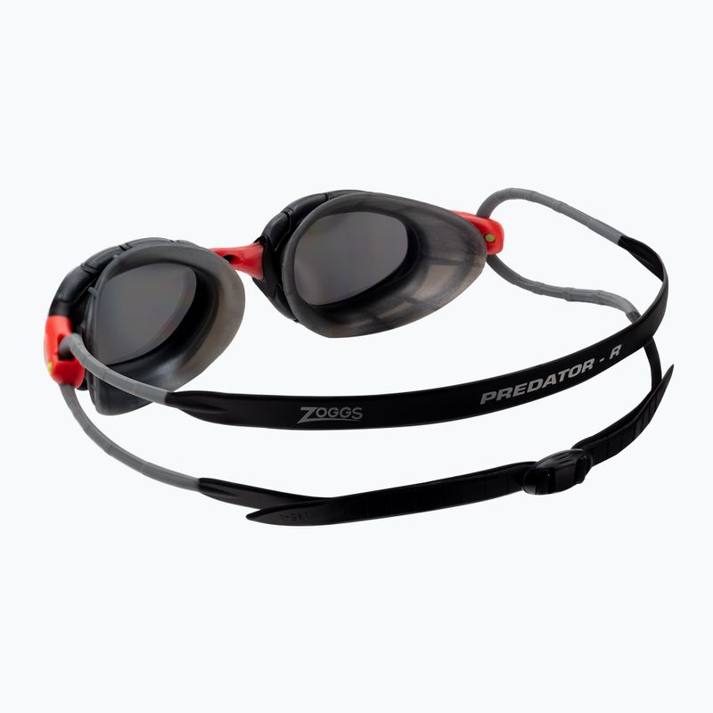 Окуляри для плавання Zoggs Predator Titanium red/grey/mirrored smoke 461065 4