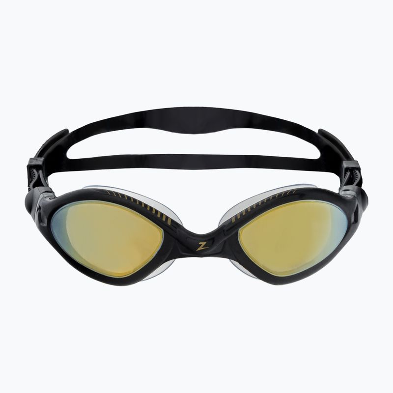 Окуляри для плавання Zoggs Tiger LSR+ Titanium black/grey/mirror gold 461092 2