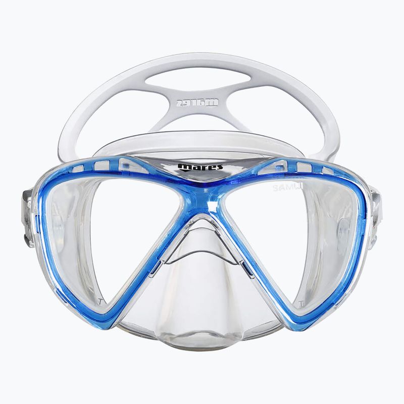Маска для снорклінгу Mares Samui Mid blue reflex/clear 2