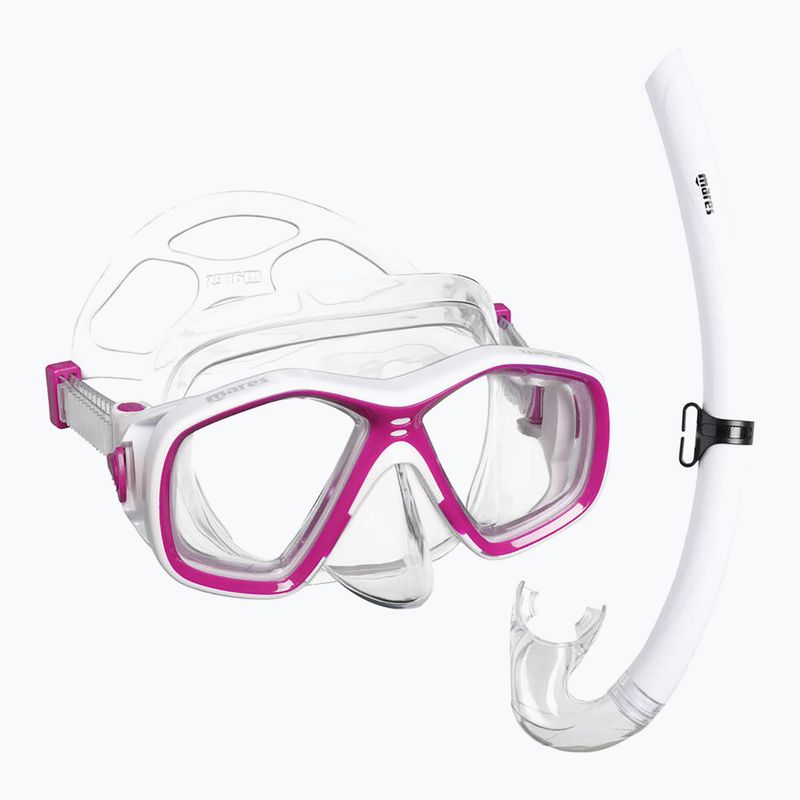 Дитячий набір для снорклінгу Mares Tapu Jr pink/white/clear