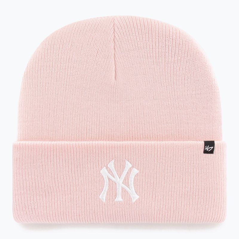 Шапка зимова 47 Brand MLB New York Yankees Haymaker pink