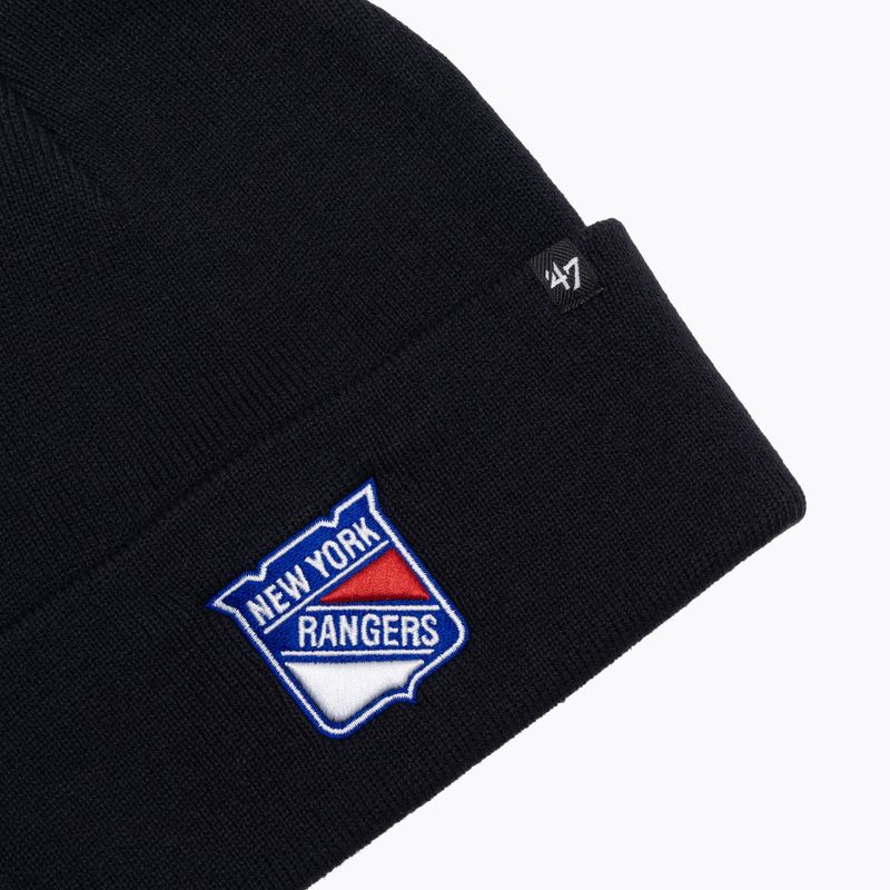 Шапка зимова 47 Brand NHL New York Rangers Haymaker navy 3