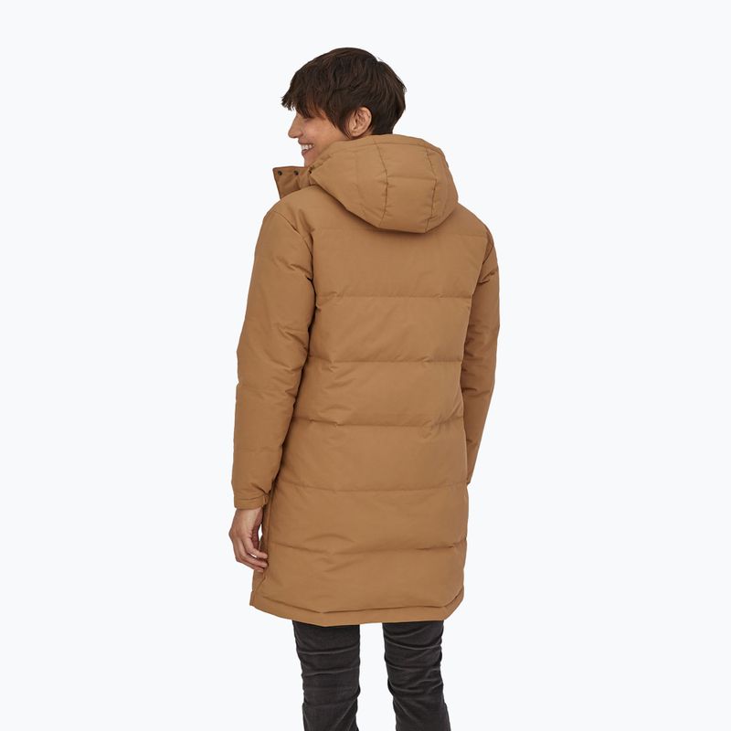 Пуховик жіночий Patagonia Downdrift Parka nest brown 2