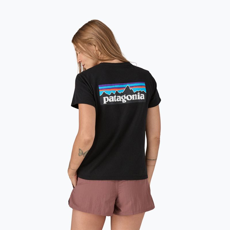 Футболка жіноча Patagonia P-6 Logo Responsibili-Tee black 2