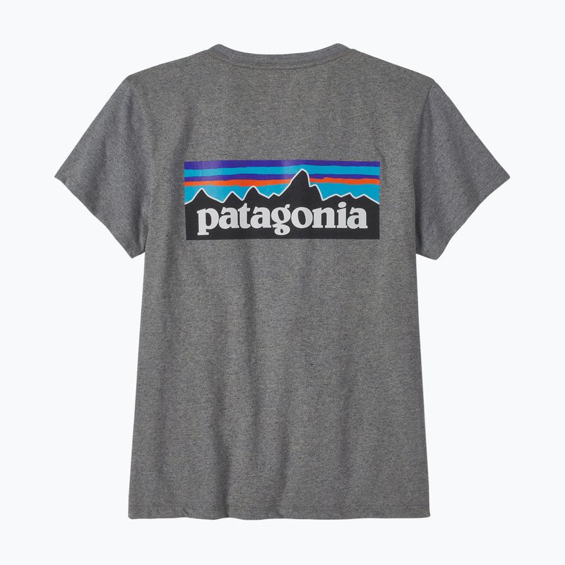 Футболка трекінгова жіноча Patagonia P-6 Logo Responsibili-Tee gravel heather 5