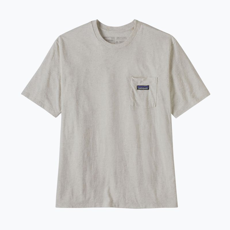 Футболка чоловіча Patagonia Daily Pocket Tee birch white 4