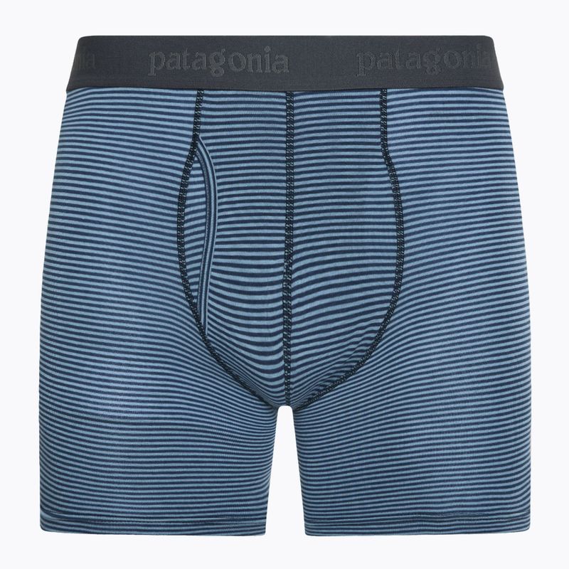 Труси чоловічі Patagonia Essential Boxer Briefs 6" fathom stripe/new navy