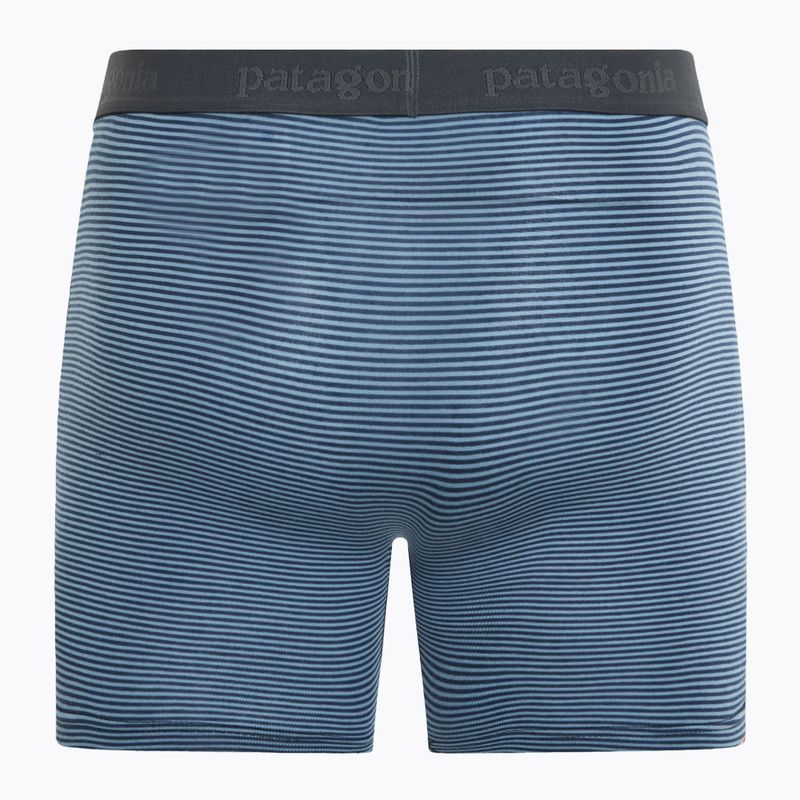 Труси чоловічі Patagonia Essential Boxer Briefs 6" fathom stripe/new navy 2