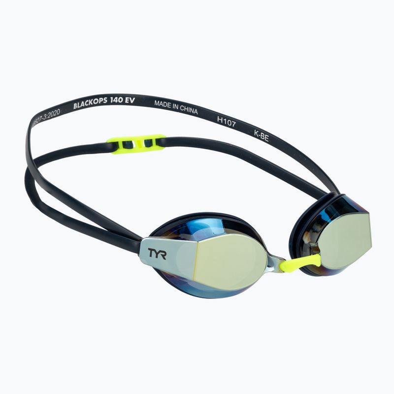 Окуляри для плавання TYR Blackops 140 Ev Racing Mirrored gold/navy/yellow