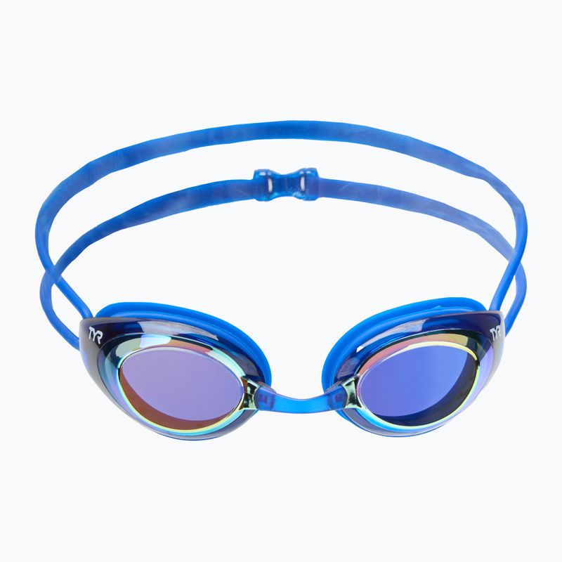 Окуляри для плавання TYR Blackhawk Racing Mirrored gold/ royal 2